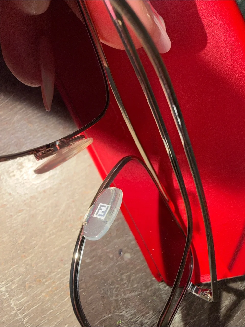 AUTH Fendi Aviator Sunglasses in Silver with Gray Lenses